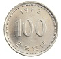 100 won coin, back