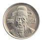 100 won coin, front